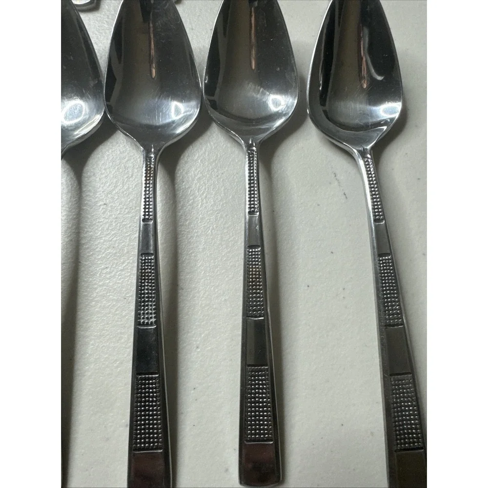 10‎ Vintage Nirzanna By Stanley Robert's Stainless Teaspoons Flatware Japan